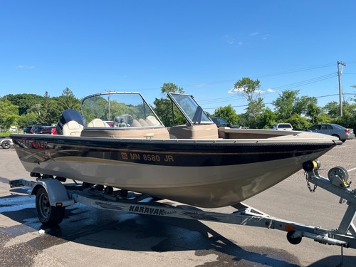 2003 CRESTLINER SUPER HAWK 18' - ALUMINUM BOAT, EVINRUDE 175, KARAVAN TRAILER