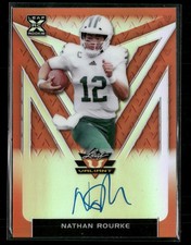 2020 Leaf Valiant #BA-NR1 Nathan Rourke Orange Auto #/50