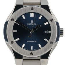 Hublot Classic Fusion Titanium Blue Dial 33mm Auto Women's Watch 585.NX.7170.NX 2