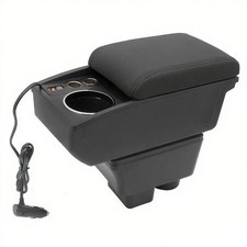 Armrest Box For Skoda Fabia 2 2008-2014 With 2 Usb Ports And Cigarette Lighter Armrest Box For Skoda Fabia 2 2008-2014 With 2 Usb Ports And Cigarette Lighter