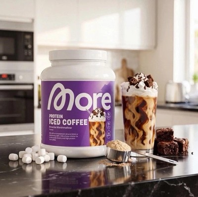 More Nutrition Protein Iced Coffee Brownie Marshmallow - Neu & OVP