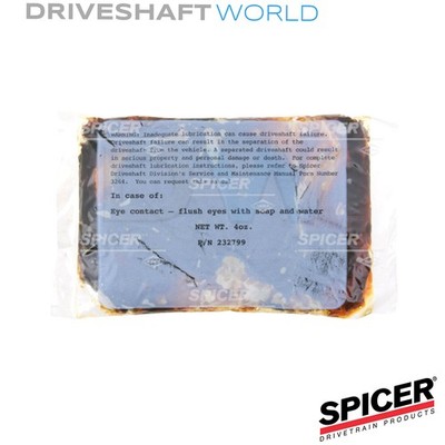 Driveline Multi Purpose Grease packet - Spicer 232799