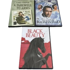 Classic Movie DVD Lot 3: Black Beauty; Farewell to Arms; Snows of Kilimanjaro