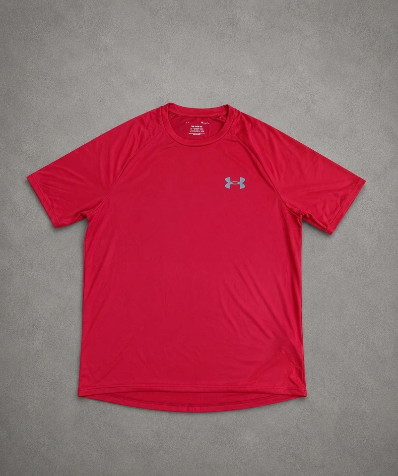 t shirt homme Under Armour light red Taille M - Photo 2/4