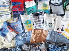 🩵 57 tlg Jungen Baby Erstausstattung Sommer 62-68 Paket Kleidung Set Outfits