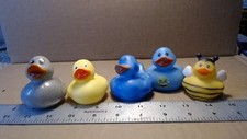 5 Rubber Ducks Blue, Yellow - Various Brands - See Pics