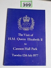 HM THE QUEEN VISIT TO CANNON HALL PARK / BARNSLEY 12/7/1977