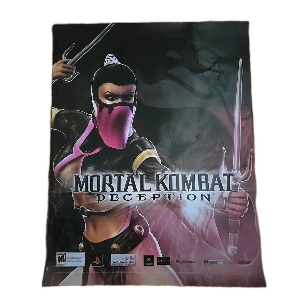Publicité/affiche imprimée vintage Mortal Kombat SNES Sega Genesis 1993 art prom