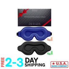 Breathable Memory Foam Sleep Masks - 3D Contoured for Lash Extensions  Comfort