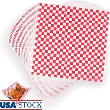Grease Resistant Deli Paper Sheets Strong Wax Paper Food Wrapping 12x12 Inches