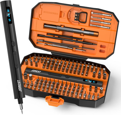 155 in 1 Mini Electric Screwdriver Cordless, Precision Power Screwdriver Set, 5 