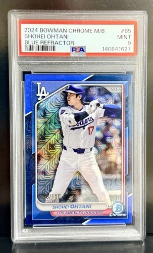 2024 Bowman Chrome Mega Box Shohei Ohtani #85 Blue Refractor /150 PSA 9 Mint