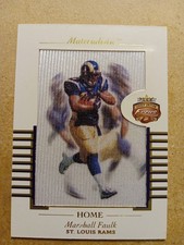 2002 Fleer Focus Jersey Edition Materialistic Marshall Faulk 12 M