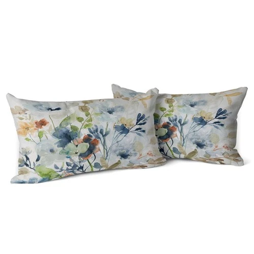 Snylcce Brown Cream Grey Teal Floral Cushion Covers Rustic Abstract Modern