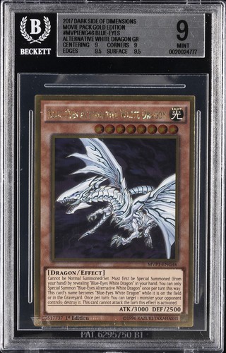 YU-GI-OH! THE DARK SIDE OF DIMENSIONS BLUE-EYES ALTERNATIVE WHITE DRAGON BGS 9
