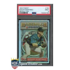 1993 Finest Refractor #190 Edgar Martinez PSA 9 mint mariners hof *HOFSR*