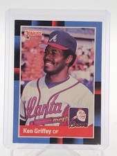 KEN GRIFFEY SR 1988 DONRUSS BASEBALL #202 ATLANTA BRAVES Q7241