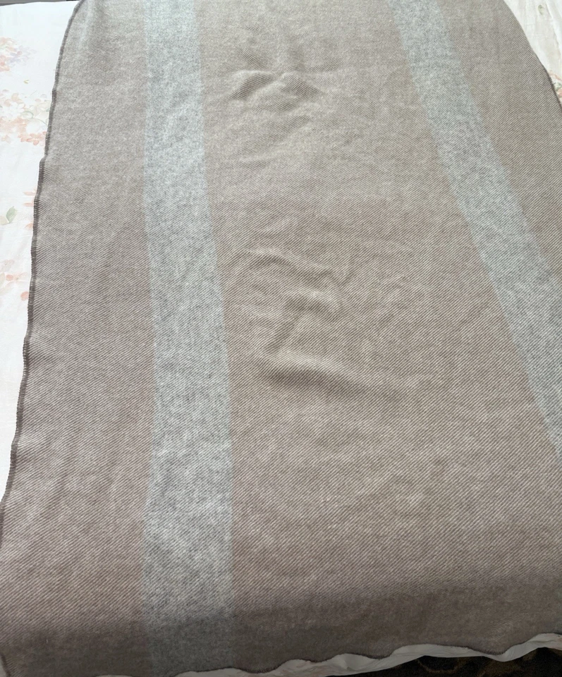 Manta Alquimia Civil 100% Lana Virgen Hecha en Canadá 47x83 Defecto Neutral Foto 4 de 4