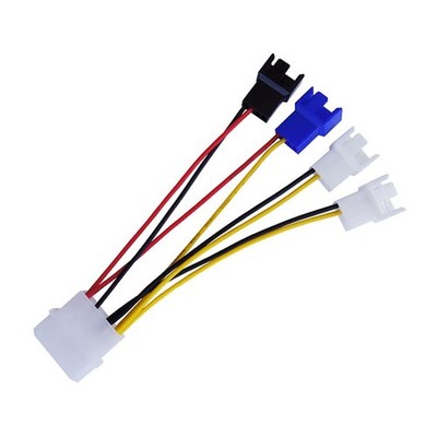 4-Pin Molex to 3-Pin / 4 Pin Computer Fan Power Cable,Fan Speed Control Cable...