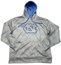 North Carolina Tar Heels Sweatshirt Mens Large Gray NCAA Champion Hoodie