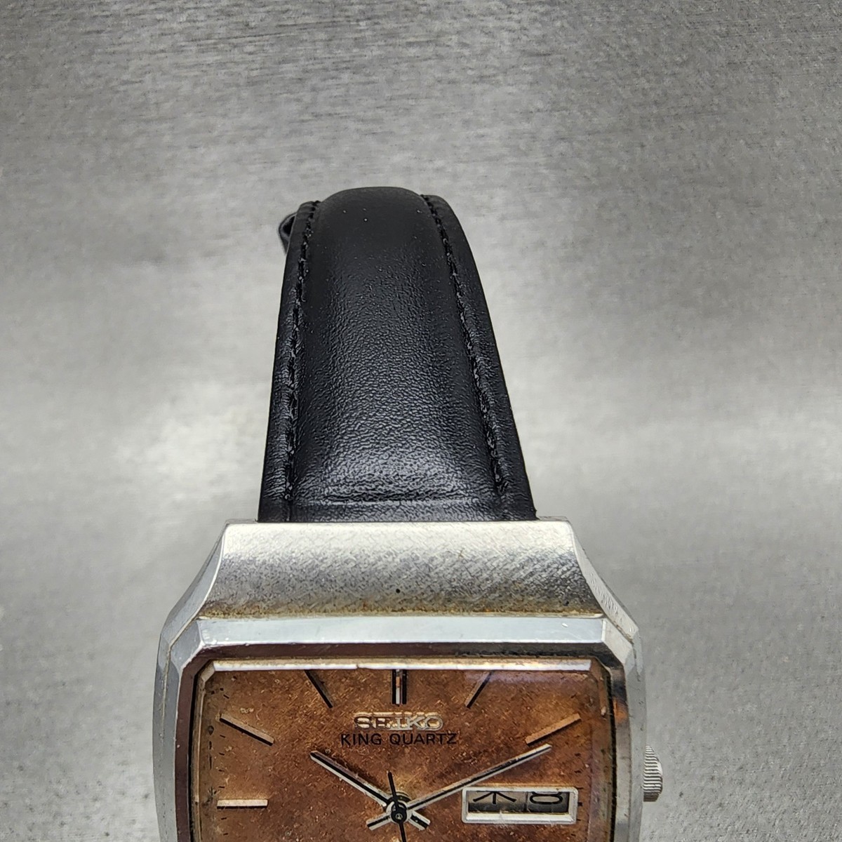 Seiko ♪△【SEIKO セイコー】KING QUARTZ デイデイト シルバー文字盤 