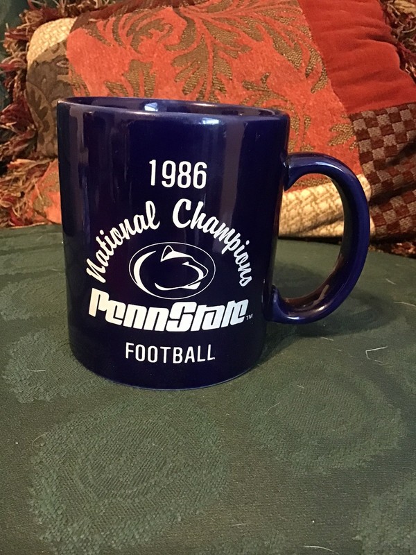 PENN STATE VINTAGE 1986 CHAMPIONSHIP MUG NWOT COLLECTIBLE 