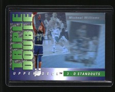 1993-94 cubierta superior #TD10 Michael Williams triple doble 3D destacados