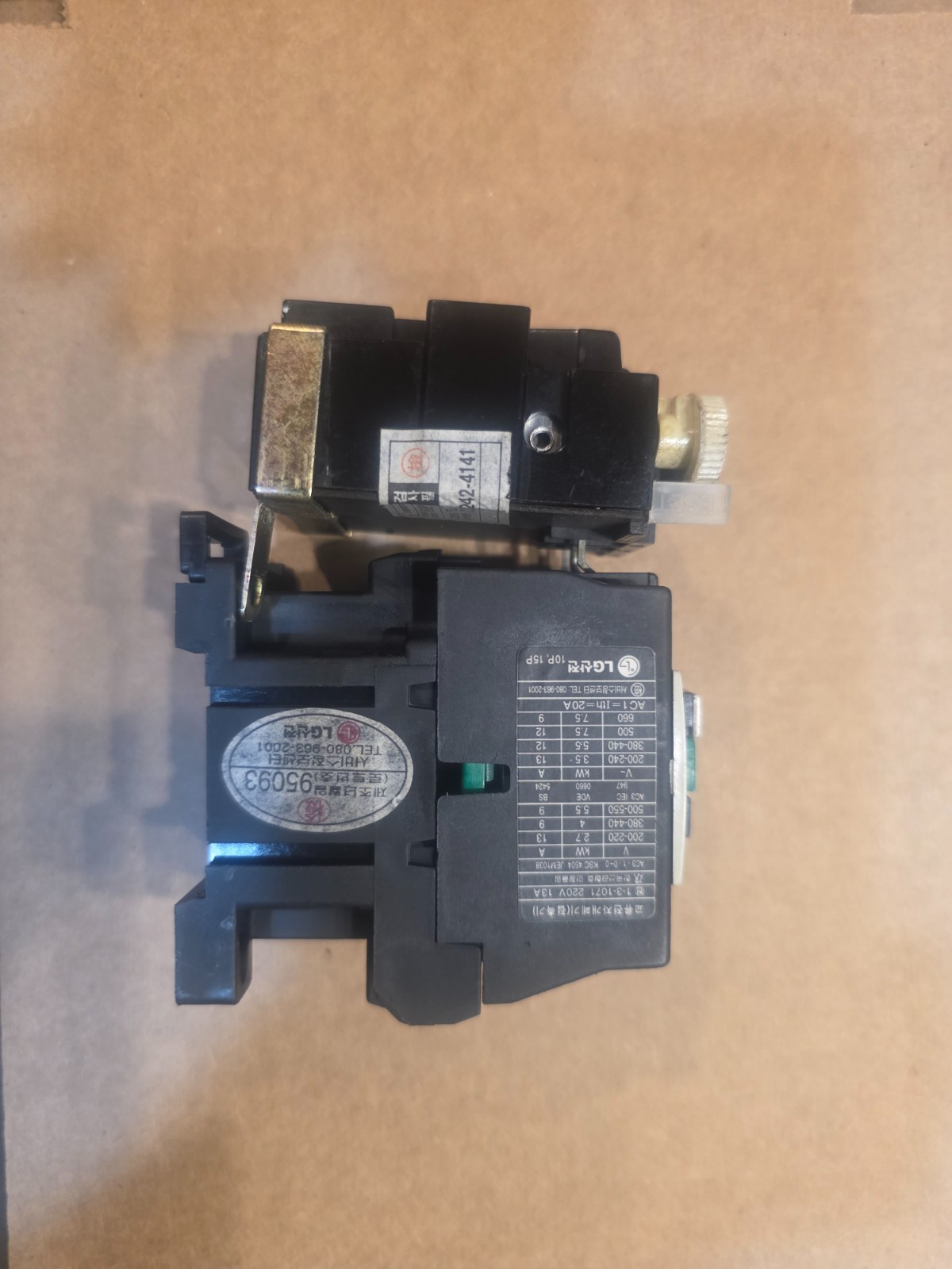 LG SMC-10P Green Series Contactor w .09-1.5A thermal SRH12 Free Ship 110V coil