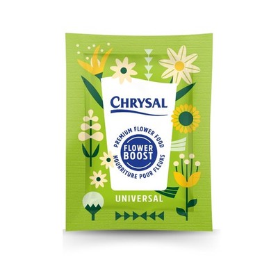 Chrysal Flower Boost   Clear Food Packets 200 Count (Pack of 1), Green 
