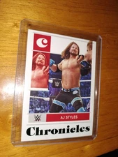 2022 Panini Chronicles WWE Green 81/99 AJ Styles #99