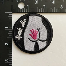 Spank Me Funny Humor Embroidered Iron On Patch