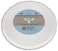 Country Brook Design® 1/2 Inch White Sew on Loop Only, 5 Yards