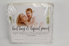 Mattress Protector Spill Proof Bed Bug Premium Zipper Encasement - Queen