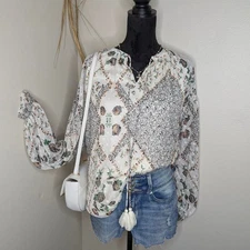 Cottage style flowing blouse