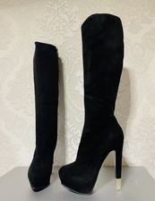 Scarpe stivali donna scamosciati alti Nando Muzi tacco misura 40