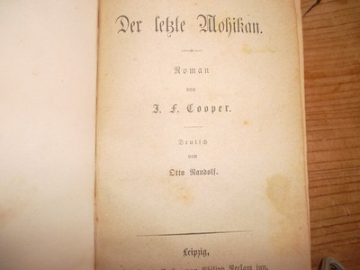 J.F. Cooper: Der letzte Mohikan. Der Spion   Reclam gebunden