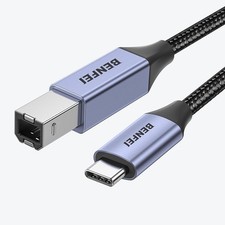 BENFEI USB B to C Printer Cable 6.6ft, Nylon Braided, Premium Aluminium...