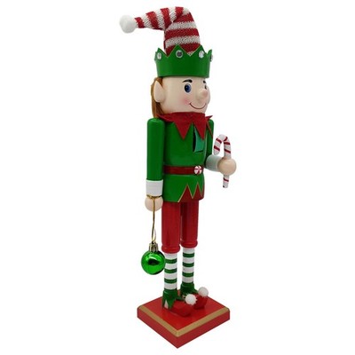 Weihnachts -Nussknacker -Dekoration Nussknackerholz Elf -Figuren