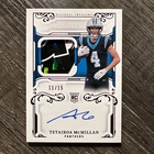 Tetairoa McMillan 2025 National Treasures Rookie Gloves Signatures Purple 11/15