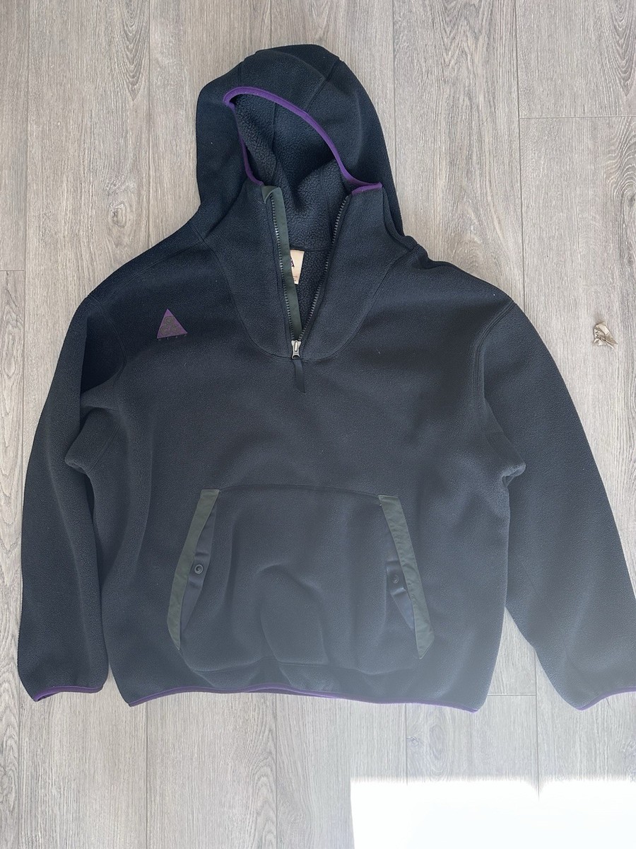 NIKE ACG / フリースジャケット/M/ポリエステル/GRY/AJ1987-010// Nike ACG Half Zipper Sherpa Fleece Hoodie AJ1987-010 Men's X-Large