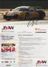 Autogrammkarte signiert 13x18 cm ELMS 2016 Andrea Bertolini - Ferrari 458 (2)