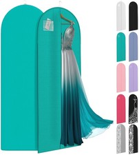 72" Long Dress Bags for Gowns - Wedding Dress Garment Bag for Dresses - Long ...