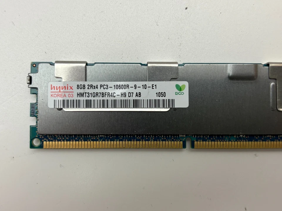 Kit upgrade RAM mémoire serveur 32 Gb (4 x 8Gb) DDR3 PC3 2Rx4 10600R ECC - Photo 3/3
