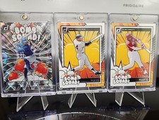 Panini Donruss 3 Card Lot Bomb Squad! W.Mays/N.Marte & O.Martinez Silver 241/349
