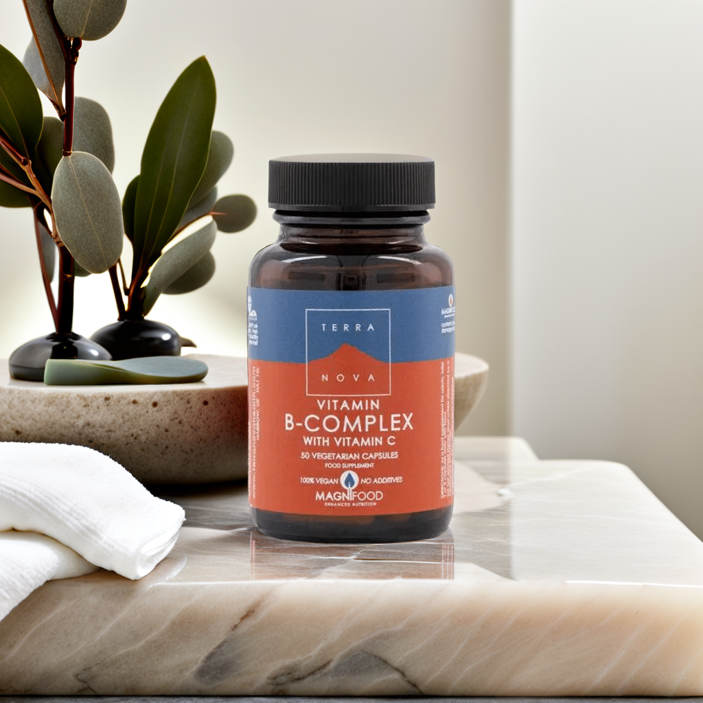 Terra Nova VItamin B Complex with vitamin C 50 Vegan Capsules
