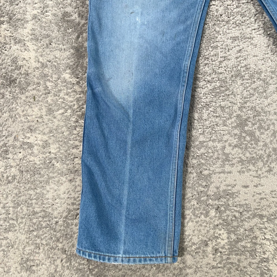 Vintage Orange Tab Levis 508 Jeans Mens Actual 36x30 Straight 70s USA Talon Zip - Image 4 of 4