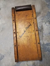 Vintage Smash-Proof Auto Mechanic's Creeper Wooden 50's 60's Manitowoc Wisconsin