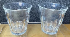Set of 2 Duralex Made In France Clear Glass 4 oz Shot Glasses