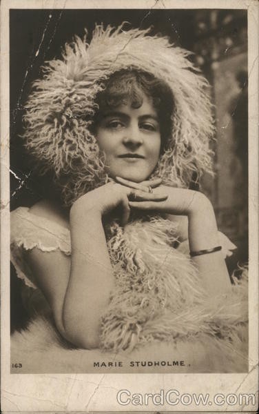 Actress Marie Studholme Original Vintage Real Photo Postcard RPPC