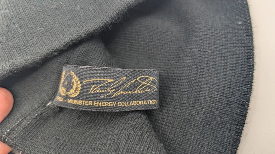 Monster Energy Fox Racing Skull Cap Beanie Adult One Size Ricky Carmichael #4 VG - Image 3 of 3